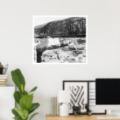 Poster Ice Jam Dawson Bridge Alaska 1910 (Bureau à domicile)