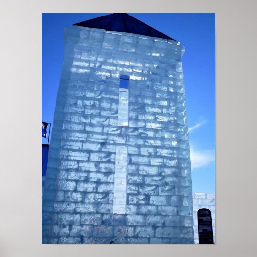 Poster Ice Palace at Carnaval de Québec, Canada (Devant)