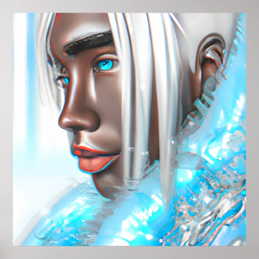 Poster Ice Prince Melanin Black Boy Magic Bruh Winter Bro (Devant)