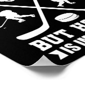 Poster Ice School Is Important But Hockey Importateur (Coin)