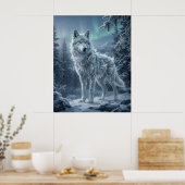 Poster Ice Wolf Frozen Boreal Wilds (Cuisine)