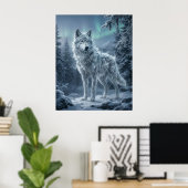 Poster Ice Wolf Frozen Boreal Wilds (Bureau à domicile)