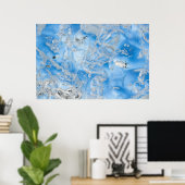 Poster Iceberg bleu cool (Bureau à domicile)