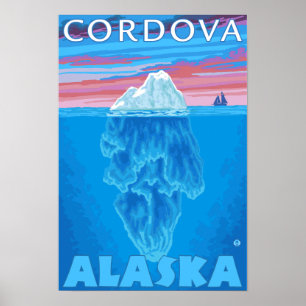 Poster Iceberg Cross-Section - Cordova, Alaska