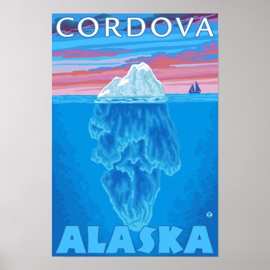 Poster Iceberg Cross-Section - Cordova, Alaska (Devant)