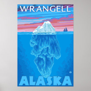 Poster Iceberg Cross-Section - Wrangell, Alaska