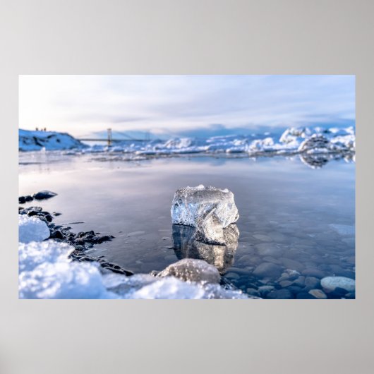 Poster Iceberg dérive vers la mer (Devant)