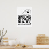 POSTER ICH LERNE DOCH NICHT SPRECHEN (Cuisine)