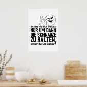 POSTER ICH LERNE DOCH NICHT SPRECHEN (Cuisine)