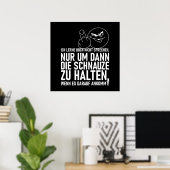 POSTER ICH LERNE DOCH NICHT SPRECHEN (Bureau à domicile)