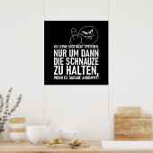 POSTER ICH LERNE DOCH NICHT SPRECHEN (Cuisine)