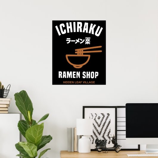 Poster Ichiraku Ramen (Bureau à domicile)