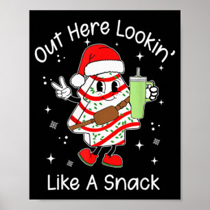 Poster Ici dehors ayant l'air d'un snack, gâteau de Noël