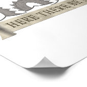 Poster Ici Il Y A Des Monstres (Coin)