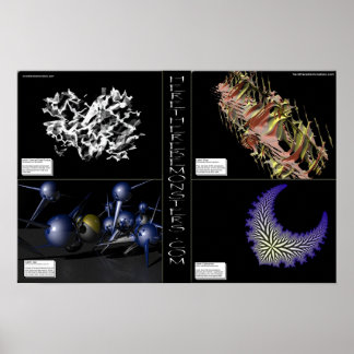 Poster Ici il y a des monstres 4 pack