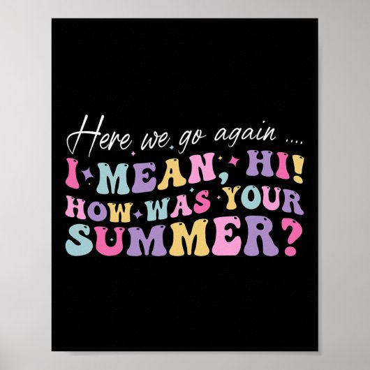 Poster Ici On Va Encore Je Veux Dire Bonjour Comment Étai (Devant)