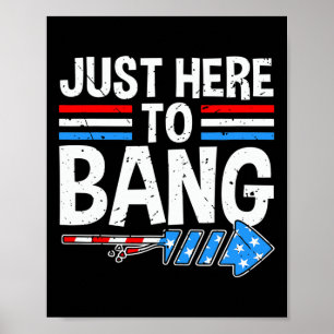 Poster Ici Pour Bang Chemise Feu Fête Fête 4 De Ju