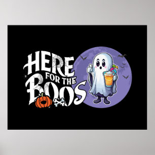 Poster Ici pour les Boos   Boire et obtenir votre Spook
