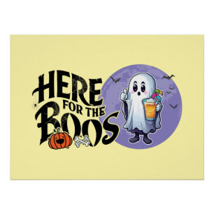 Poster Ici pour les Boos   Boire et obtenir votre Spook