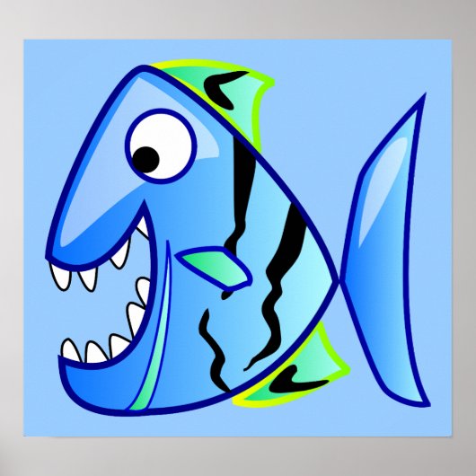 Poster icon-27971  icon blue fish theme apps piranha CUTE (Devant)