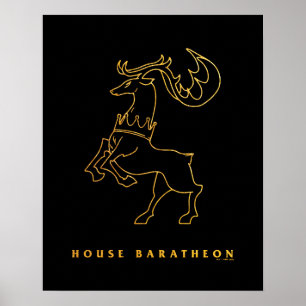 Poster Icône Baratheon de la maison