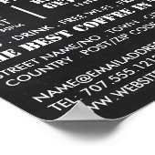 Poster Icône Chalkboard Mug, Barista, Café, Café (Coin)