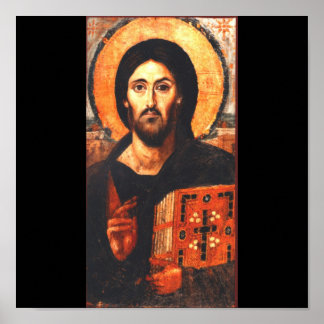 Poster Icône de Jésus du 6ème siècle