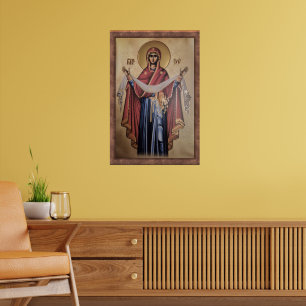 Poster Icône de la Vierge Marie