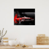 Poster Icône de la voiture musculaire (Cuisine)