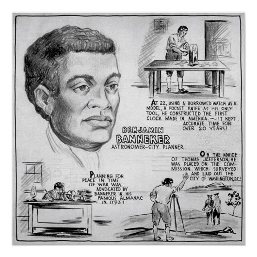 Poster Icône de l'histoire noire : Benjamin Banneker, Sci (Devant)