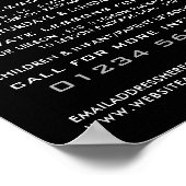 Poster Icône de nage à huile d'argent, advert de leçon de (Coin)