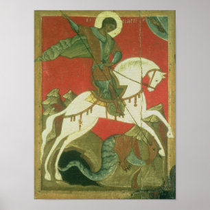 Poster Icône de Saint George et du Dragon