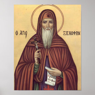 Poster Icône de St. Xénophon de Constantinople