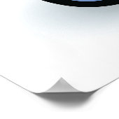 Poster Icône de symbole d'information Bleu brillant (Coin)