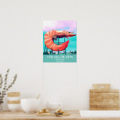 Poster Icône de voyage Big Prawn Ballina Australie (Cuisine)