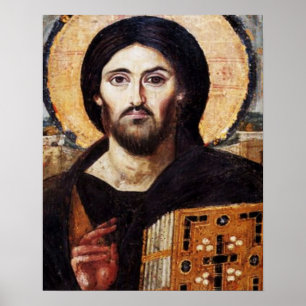 Poster Icône du Pantocrate de Jésus