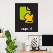 Poster Icône Exporter