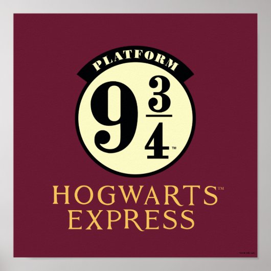 Poster Icône EXPRESS de la plateforme 9 3/4 HOGWARTS™ (Devant)