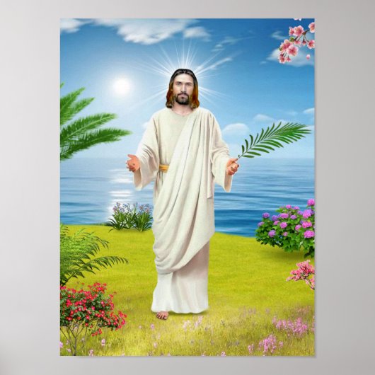 Poster Icône Jésus du Christ (Devant)