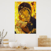 Poster Icône Notre Dame de Vladimir Vierge Marie (Cuisine)