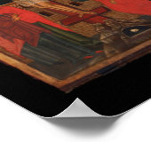 Poster Icône orthodoxe de Jésus sur la Croix (Coin)