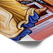 Poster Icône orthodoxe de la résurrection de l'anastasie (Coin)