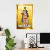 Poster icône orthodoxe de Saint Démétrios (Bureau à domicile)