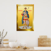 Poster icône orthodoxe de Saint Démétrios (Cuisine)