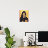 Poster Icône orthodoxe de Saint Nectarios d'Égine (Bureau à domicile)