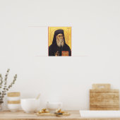 Poster Icône orthodoxe de Saint Nectarios d'Égine (Cuisine)