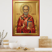 Poster icône orthodoxe de saint Nicolas (Cuisine)