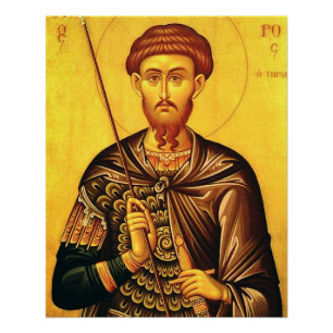 Poster icône orthodoxe de saint Théodore Tiron
