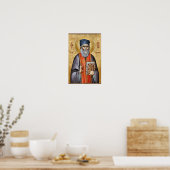 Poster Icône orthodoxe de St. Bessarion l'Agathonite (Cuisine)