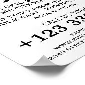 Poster Icône Plan noir, Publicité aérienne (Coin)